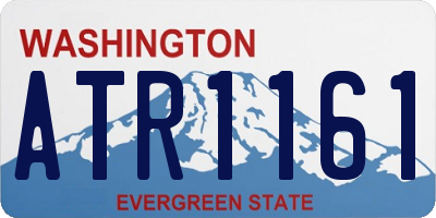 WA license plate ATR1161