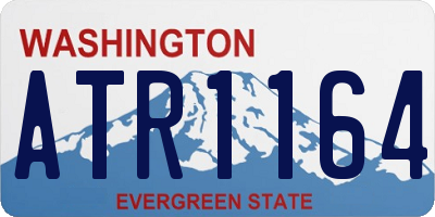 WA license plate ATR1164