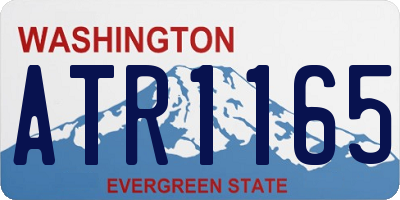WA license plate ATR1165