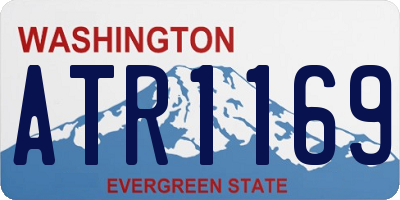 WA license plate ATR1169