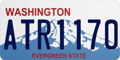 WA license plate ATR1170