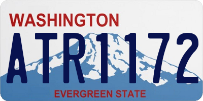 WA license plate ATR1172