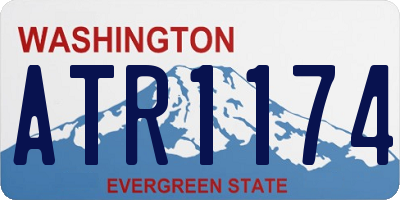 WA license plate ATR1174