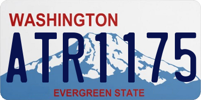 WA license plate ATR1175