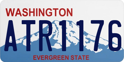 WA license plate ATR1176