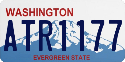 WA license plate ATR1177