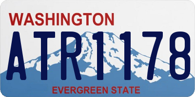 WA license plate ATR1178