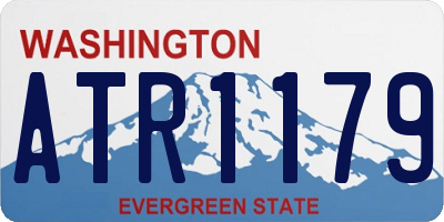 WA license plate ATR1179