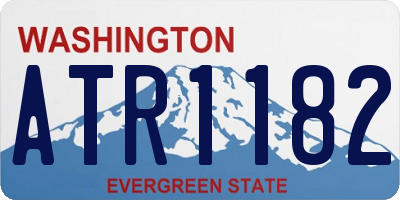 WA license plate ATR1182