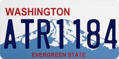 WA license plate ATR1184