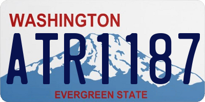 WA license plate ATR1187