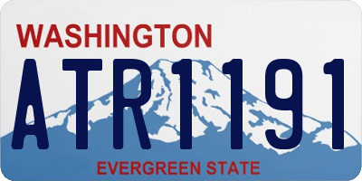WA license plate ATR1191