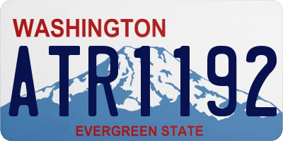 WA license plate ATR1192
