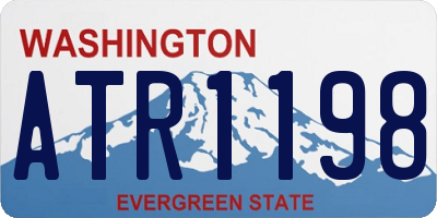WA license plate ATR1198