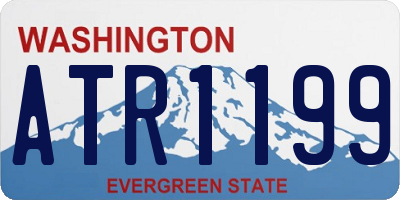 WA license plate ATR1199