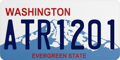 WA license plate ATR1201