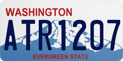 WA license plate ATR1207