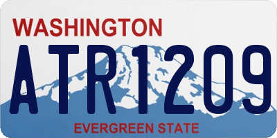WA license plate ATR1209