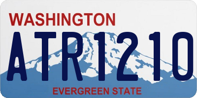 WA license plate ATR1210