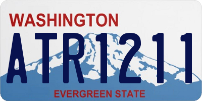 WA license plate ATR1211