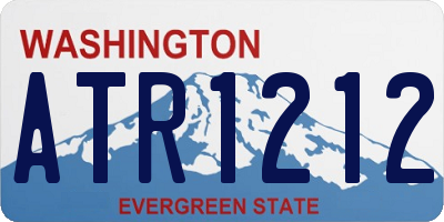 WA license plate ATR1212