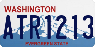 WA license plate ATR1213