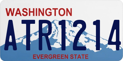 WA license plate ATR1214