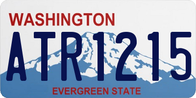 WA license plate ATR1215
