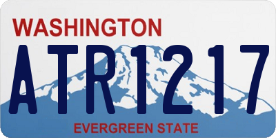 WA license plate ATR1217