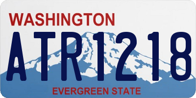 WA license plate ATR1218