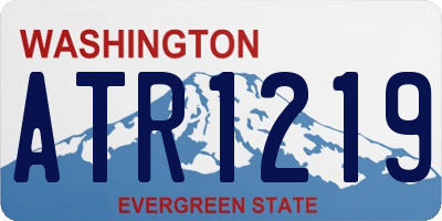 WA license plate ATR1219