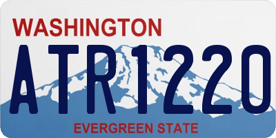WA license plate ATR1220