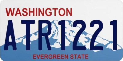 WA license plate ATR1221
