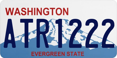 WA license plate ATR1222