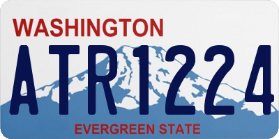 WA license plate ATR1224
