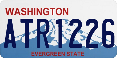 WA license plate ATR1226