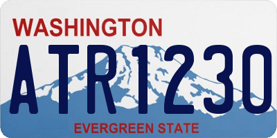 WA license plate ATR1230