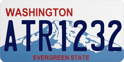 WA license plate ATR1232