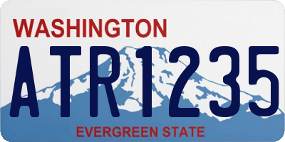 WA license plate ATR1235