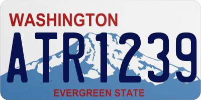 WA license plate ATR1239