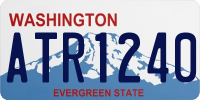WA license plate ATR1240