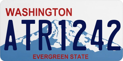 WA license plate ATR1242
