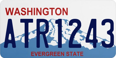 WA license plate ATR1243