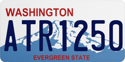 WA license plate ATR1250