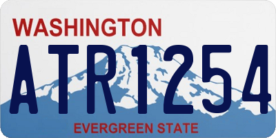 WA license plate ATR1254
