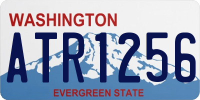 WA license plate ATR1256