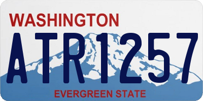 WA license plate ATR1257