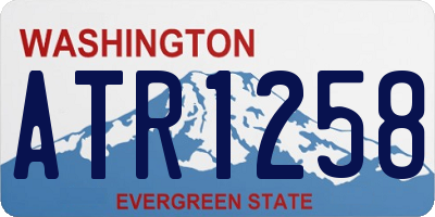 WA license plate ATR1258
