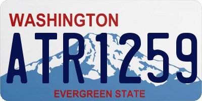 WA license plate ATR1259