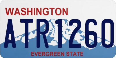WA license plate ATR1260
